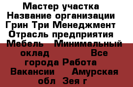 Мастер участка › Название организации ­ Грин Три Менеджмент › Отрасль предприятия ­ Мебель › Минимальный оклад ­ 60 000 - Все города Работа » Вакансии   . Амурская обл.,Зея г.